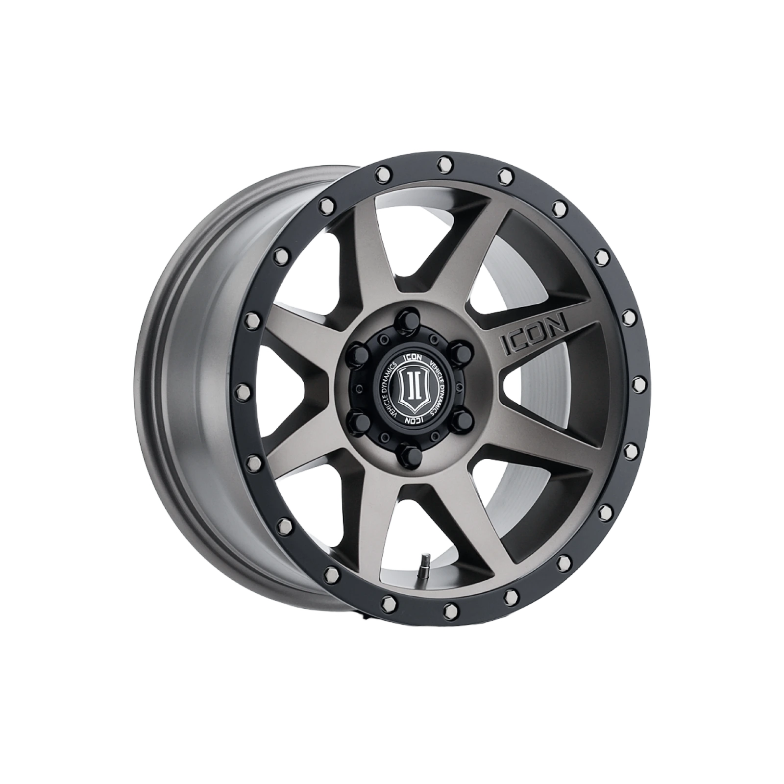 ICON Alloys Bandit, Gun Metal, 20 x 10 / 5 x 5, -24mm Offset, 4.5" BS