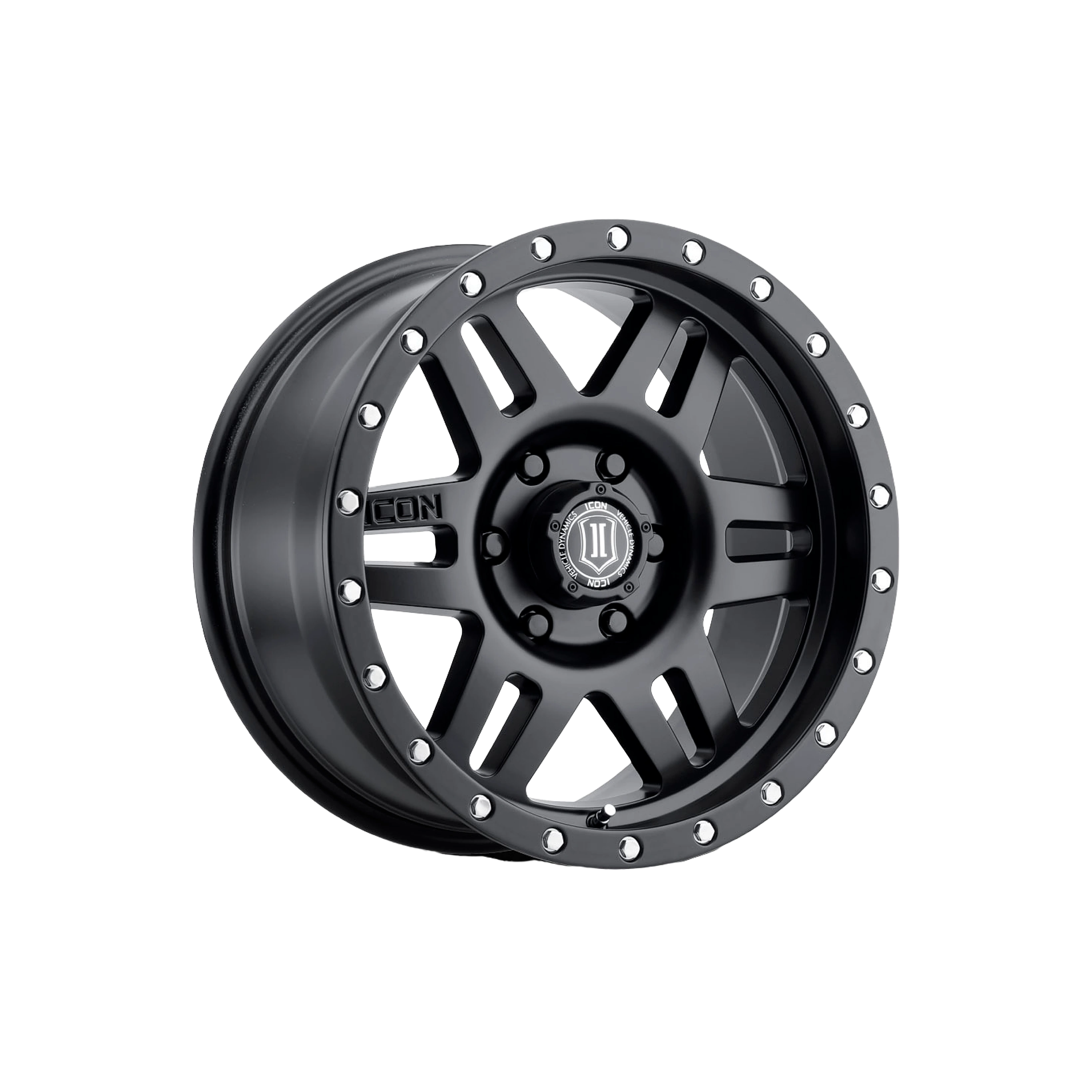 ICON Alloys Six Speed, Satin Black, 17 x 8.5 / 6 x 5.5, 25mm Offset, 5.75" BS