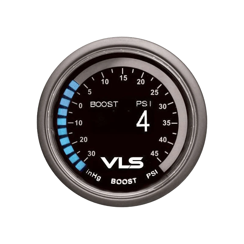 Revel® - VLS™ 2-1/16" Digital OLED Boost Gauge, 30inHg-45PSI